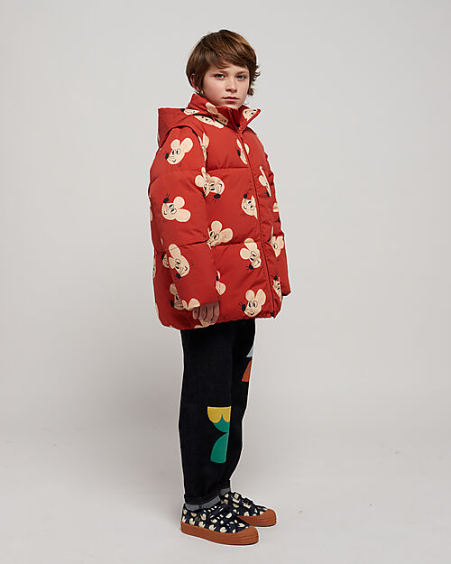 Bobo Choses Anorak with Detachable Sleeves - Mouse all Over - 100% Recycled Polyamide ​ Down Jacket