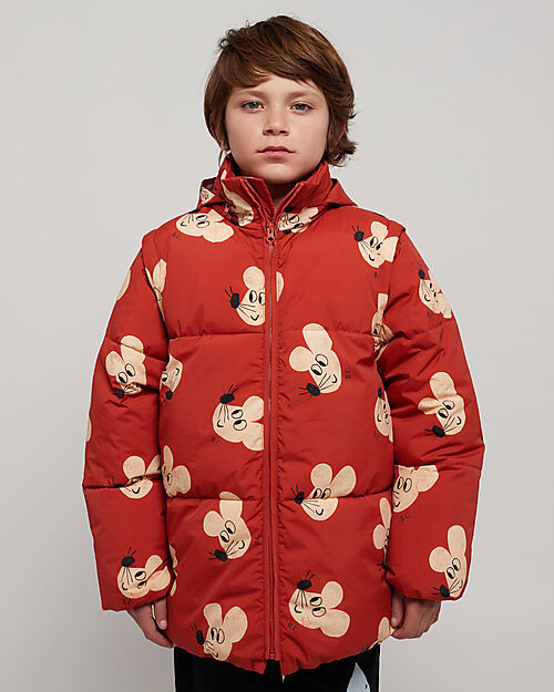 Bobo Choses Anorak with Detachable Sleeves - Mouse all Over - 100% Recycled Polyamide ​ Down Jacket