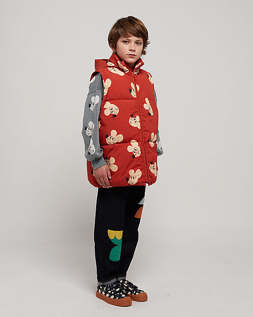 Bobo Choses Anorak with Detachable Sleeves - Mouse all Over - 100% Recycled Polyamide ​ Down Jacket