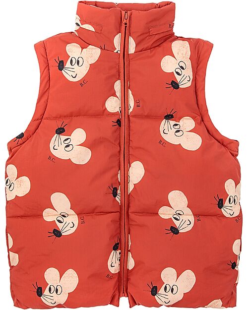 Bobo Choses Anorak with Detachable Sleeves - Mouse all Over - 100% Recycled Polyamide ​ Down Jacket
