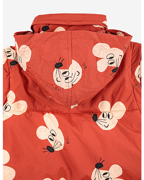Bobo Choses Anorak with Detachable Sleeves - Mouse all Over - 100% Recycled Polyamide ​ Down Jacket
