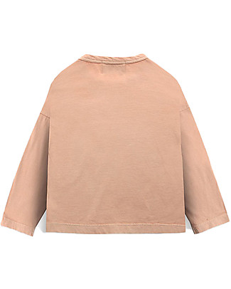 Bobo Choses Apple Long Sleeve Sweater - Caramel - 100% Bion Cotton Long Sleeves Tops