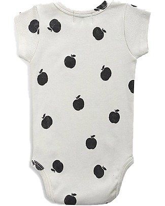 Bobo Choses Apple Short Sleeved Bodysuit - White - 100% Organic Cotton Short Sleeves Bodies