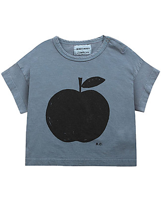 Bobo Choses Apple T-shirt - Blue - 100% Organic Cotton T-shirts