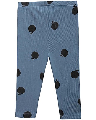 Bobo Choses Apples Leggings - Blue - Organic Cotton Stretch Leggings