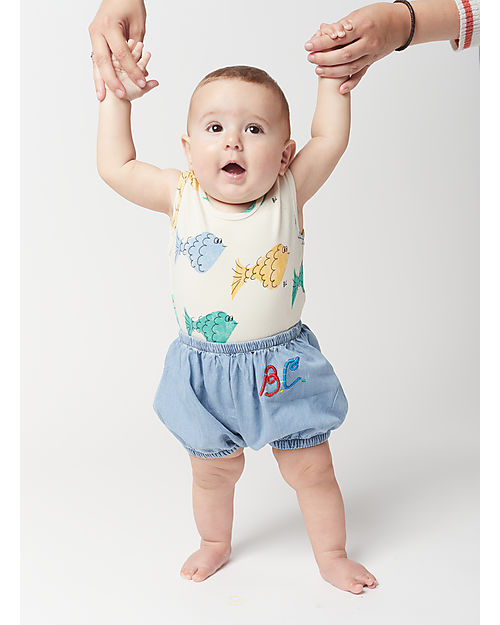 Bobo Choses B.C Sail Rope Bloomer - Light Blue - 100% Cotton Shorts