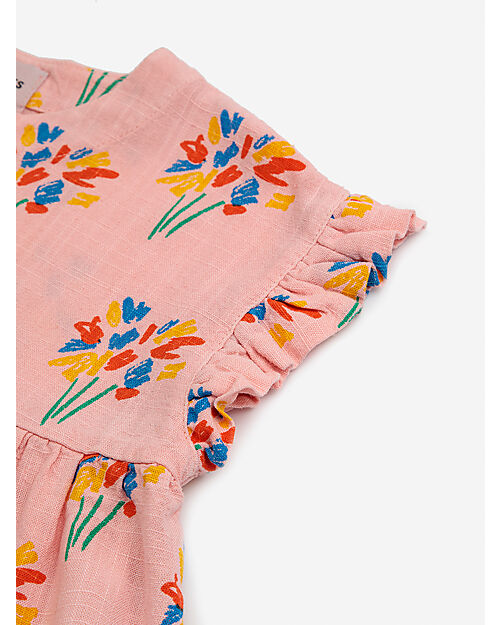 Bobo Choses Baby Fireworks All Over Woven Dress - Pink Dresses_