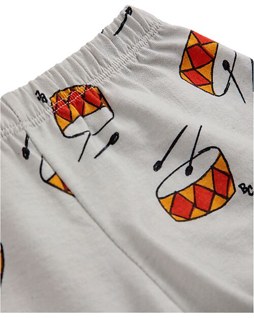 Bobo Choses Baby Play The Drum All Over Shorts - Beige - 100% Organic Cotton Shorts