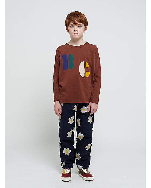 Bobo Choses Baggy Pants - Big Flower all Over - 100% Cotton Trousers