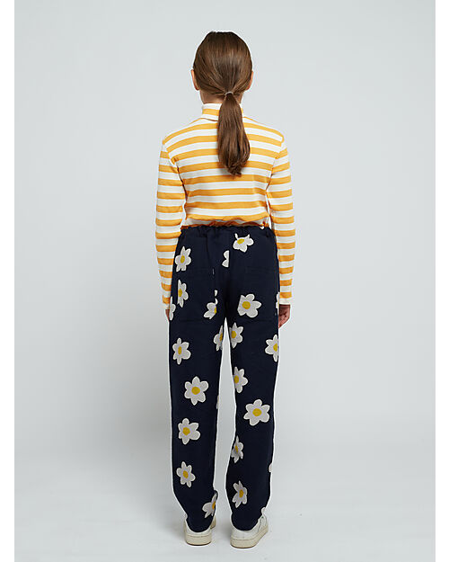 Bobo Choses Baggy Pants - Big Flower all Over - 100% Cotton Trousers