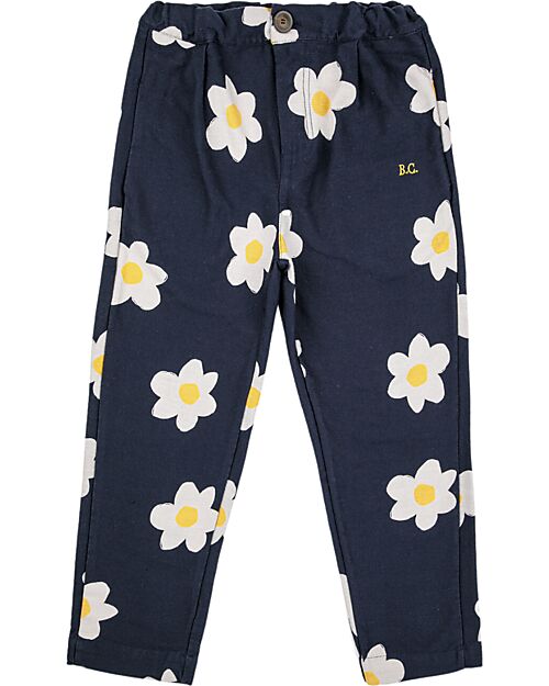 Bobo Choses Baggy Pants - Big Flower all Over - 100% Cotton Trousers