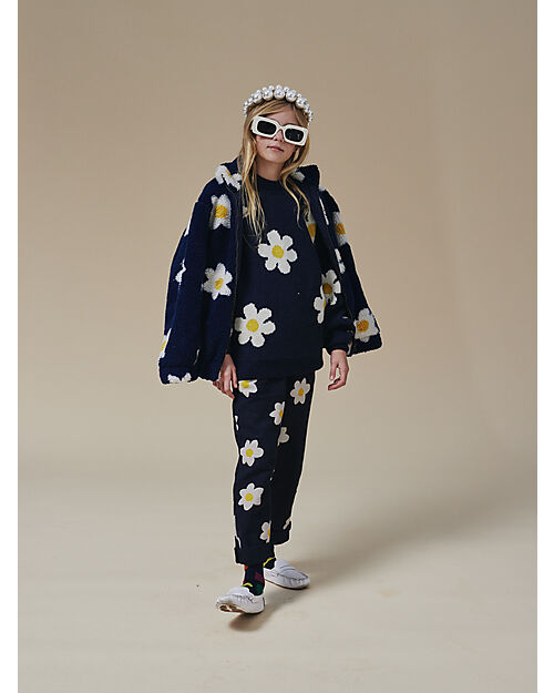 Bobo Choses Baggy Pants - Big Flower all Over - 100% Cotton Trousers