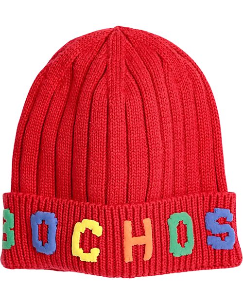 Bobo Choses Beanie - Bobo Choses - Red - 100% Cotton Winter Hats