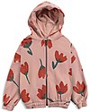 Bobo Choses Big Flowers All Over zipped hoodie - Rose cloud - 100% Organic cotton Sweatshirts