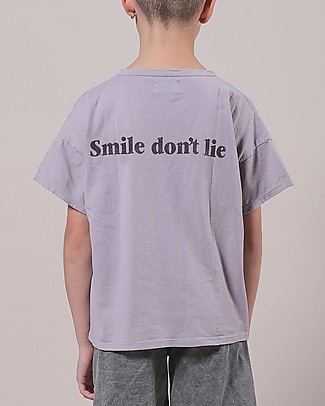 Bobo Choses Big Smile Lila T-shirt - Lavender Aura - 100% organic cotton T-Shirts And Vests