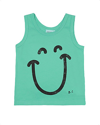 Bobo Choses Big Smile Tank Top - Mint - 100% organic cotton T-Shirts And Vests