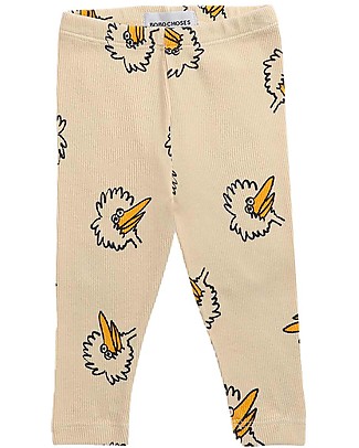 Bobo Choses Birdie All Over leggings - Soybean - Organic cotton Leggings