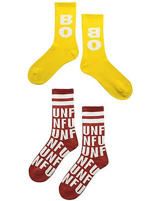 Bobo Choses Bobo and Fun Long Socks - Fiesta - Set of 2 Pair - Organic Cotton Socks