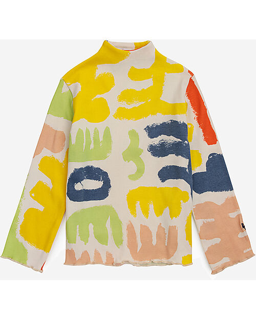 Bobo Choses Carnival All Over Long Sleeve T-shirt - Offwhite - Organic Cotton Long Sleeves Tops