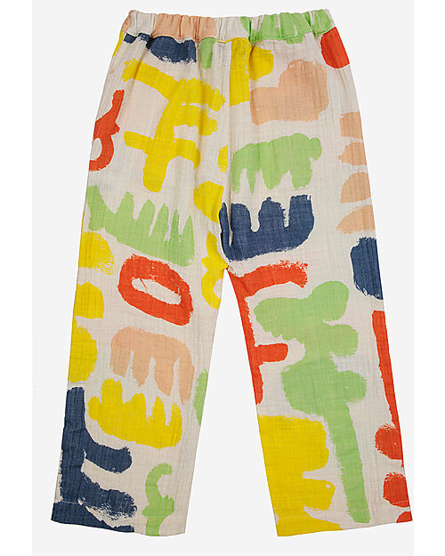 Bobo Choses Carnival All Over Woven Pants - Offwhite - 100% Cotton Trousers