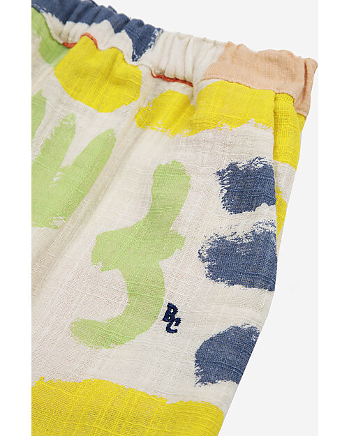 Bobo Choses Carnival All Over Woven Pants - Offwhite - 100% Cotton Trousers
