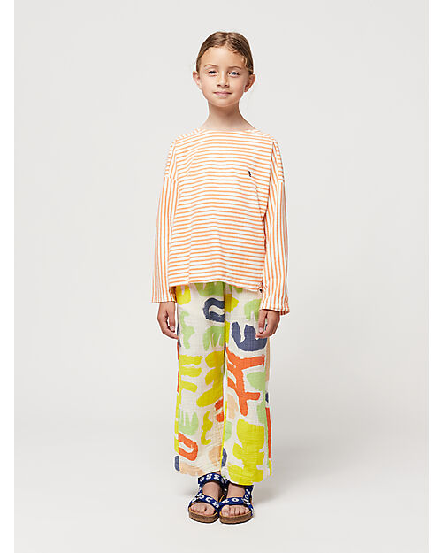 Bobo Choses Carnival All Over Woven Pants - Offwhite - 100% Cotton Trousers