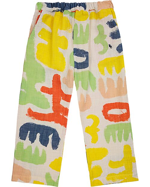 Bobo Choses Carnival All Over Woven Pants - Offwhite - 100% Cotton Trousers