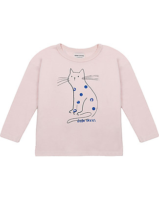 Bobo Choses Cat Long Sleeve T-shirt - 100% organic cotton Long Sleeves Tops