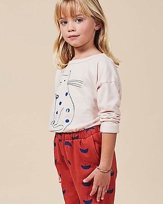 Bobo Choses Cat Long Sleeve T-shirt - 100% organic cotton Long Sleeves Tops
