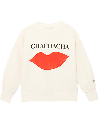 Bobo Choses Chachacha Kiss Sweatshirt - Turtledove - 100% Organic Cotton Sweatshirts