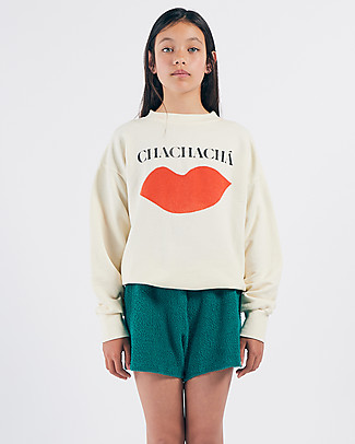Bobo Choses Chachacha Kiss Sweatshirt - Turtledove - 100% Organic Cotton Sweatshirts