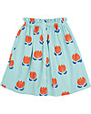 Bobo Choses Chocolate Flowers Buttoned Skirt - Grossamer Green - 100% organic cotton Skirts