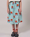Bobo Choses Chocolate Flowers Buttoned Skirt - Grossamer Green - 100% organic cotton Skirts