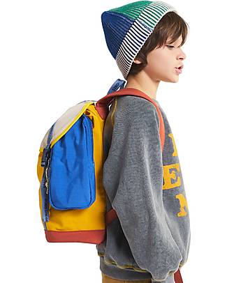 Bobo Choses Color Block Backpack - Multicolor - 100% Organic Cotton Hair Accessories