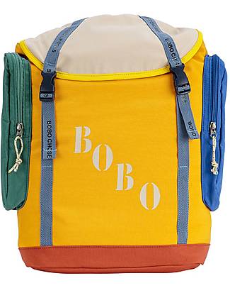 Bobo Choses Color Block Backpack - Multicolor - 100% Organic Cotton Hair Accessories