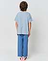 Bobo Choses Color Block Chino Pants - Prussian Blue - 100% Organic Cotton Trousers
