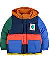 Bobo Choses Color Block Padded Jacket - Orange - Recycled Material! Down Jacket