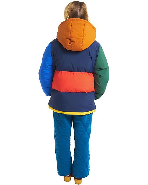 Bobo Choses Color Block Padded Jacket - Orange - Recycled Material! Down Jacket