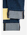 Bobo Choses Color Block Patch Denim Pants - Navy Blue - Cotton Jeans