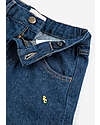 Bobo Choses Color Block Patch Denim Pants - Navy Blue - Cotton Jeans