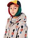 Bobo Choses Color Block Sheepskin Chapka - Multicolor Winter Hats