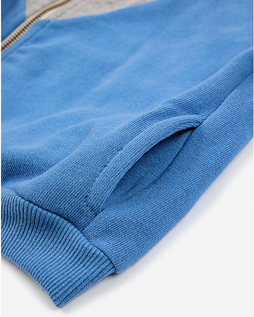 Bobo Choses Color Block Zipped Sweatshirt - Multicolor - Organic Cotton Sweatshirts