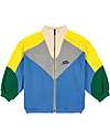Bobo Choses Color Block Zipped Sweatshirt - Multicolor - Organic Cotton Sweatshirts