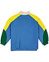 Bobo Choses Color Block Zipped Sweatshirt - Multicolor - Organic Cotton Sweatshirts
