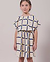 Bobo Choses Cube Woven Dress - White Swan - 100% Organic Cotton Dresses_