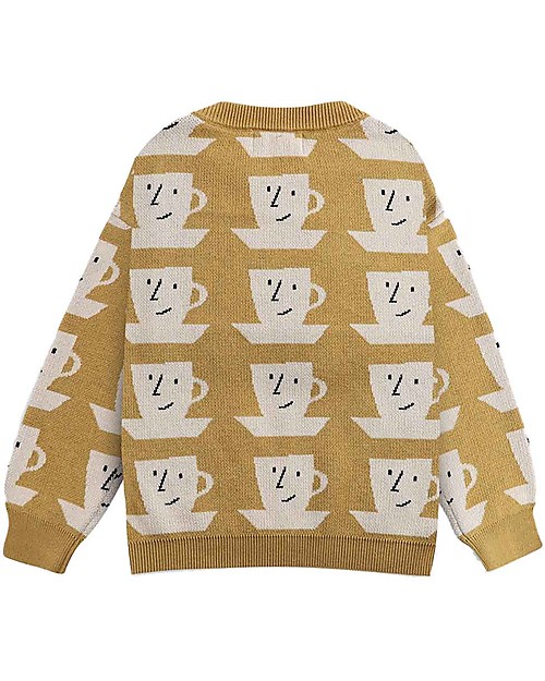Bobo Choses Cup Of Tea All Over knitted Jumper - Apple cinnamon - 100% Organic cotton Jumpers
