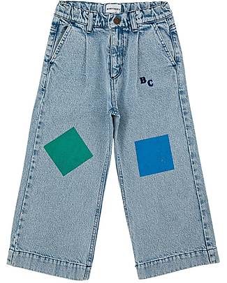 Bobo Choses Denim Pants - Geometric Colors - Light Blue - Recycled Cotton! Jeans