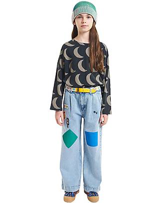 Bobo Choses Denim Pants - Geometric Colors - Light Blue - Recycled Cotton! Jeans