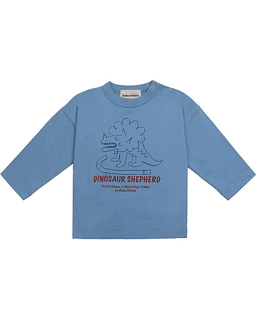 Bobo Choses Dino Long Sleeve T-shirt - 100% Organic Cotton Long Sleeves Tops