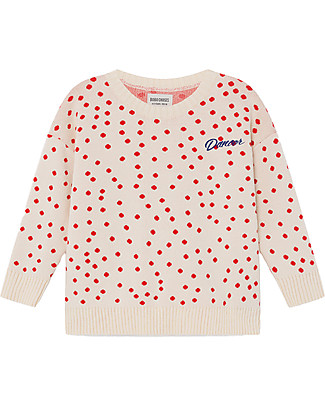 Bobo Choses Dots Knitted Jumper - Knitting Stitch Jumpers